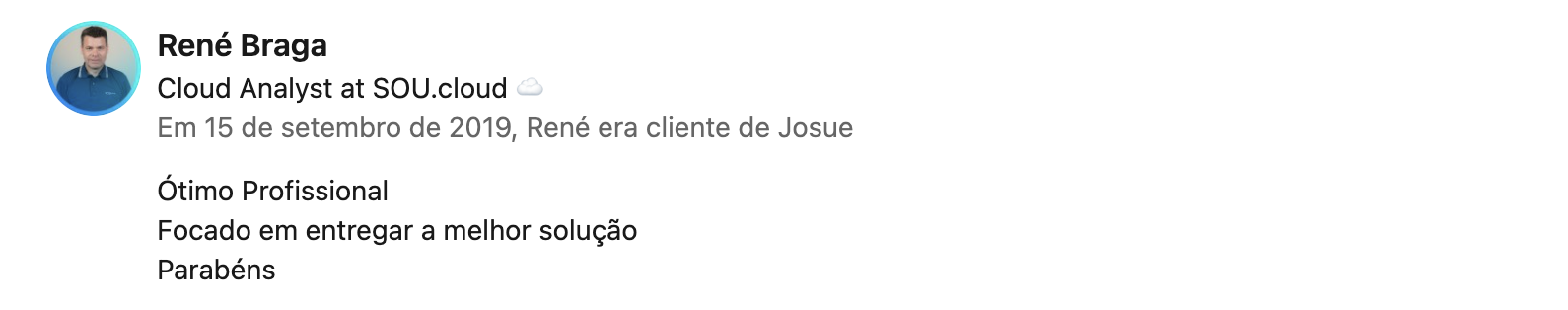Recomendação LinkedIn 19